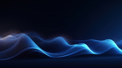 Abstract Blue and Orange Wave Background