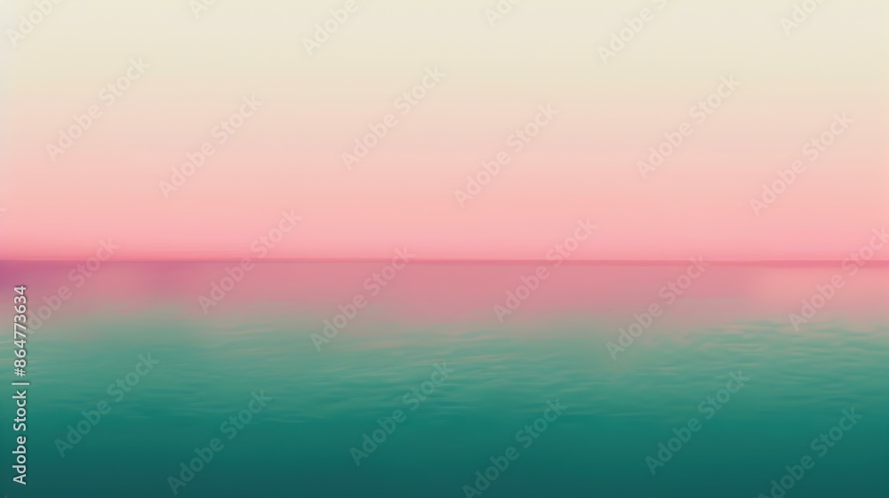 Wall mural Gradient light sea green to pink abstract banner