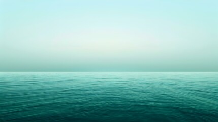 Obraz premium Gradient light sea green to deep abstract backdrop