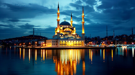 Obraz premium landscape of mosque