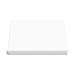 Blank softcover book or magazine template on white background. Vector