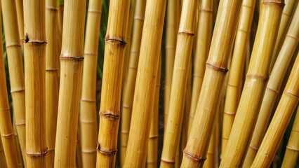 Fototapeta premium Closeup of Golden Bamboo Stalks.
