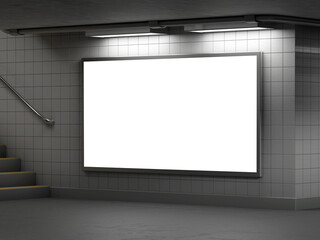 subway billboard mockup