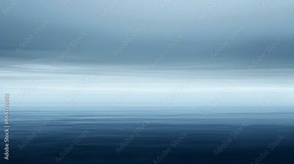 Wall mural blue water surface