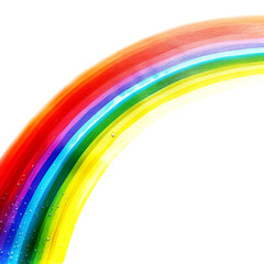 rainbow isolated on white background