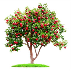 Fototapeta premium tree of apple isolated on white background