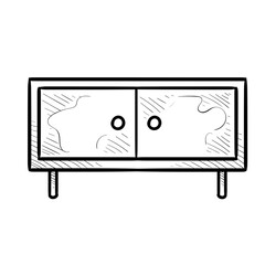 chest drawers handdrawn illustration