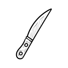 knife handdrawn illustration