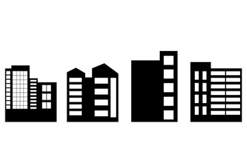 Urban tall building icon design