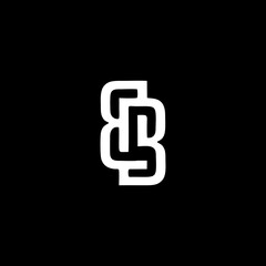 Abstract letter BB logo. This logo icon incorporate with abstract shape in the creative way. It look like letter B and B.