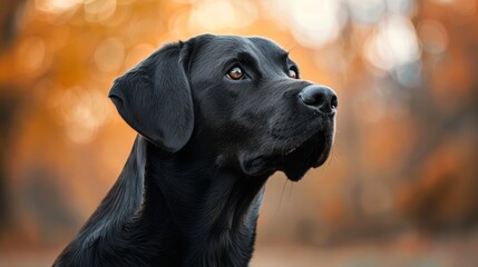 Portrait of a Loyal and Cute Dog