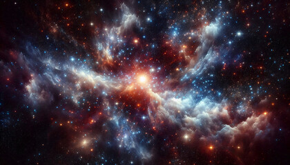 Naklejka premium nebula forming