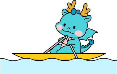 조정을 하는 용 캐릭터