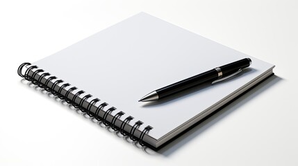 notebook with pen