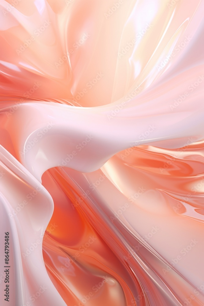 Aufkleber a pink and white image with a lot of texture and a sense of movement. the image is of a flow of some