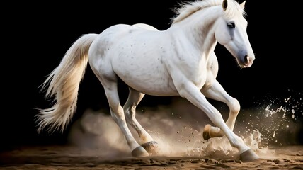 Majestic horse posing for the camera, good for multimedia content