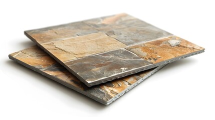 Ceramic Tiles Isolated on White Background