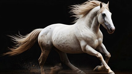 Majestic horse posing for the camera, good for multimedia content