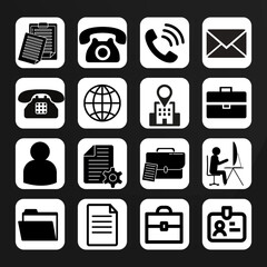 business and icons set