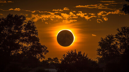 Total solar eclipse witnessed from Earth