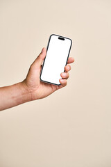 휴대폰을 들고 있는 손