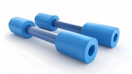 Fototapeta premium Foam Rollers for Fitness and Wellness Workout Equipment on White Background