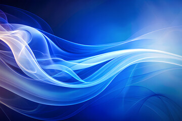 Abstract blue background and some smoke