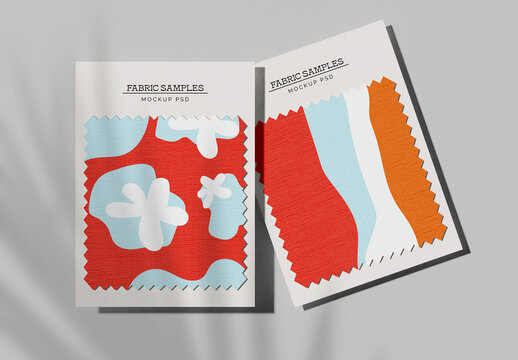 Fabric Swatches Mockup