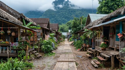 Fototapeta premium Traditional Village in the