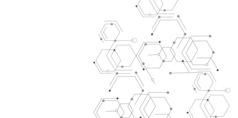 Abstract cube hexagon shape background, hexagon shape pattern innovative concept background.