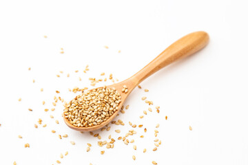 白背景に煎り胡麻