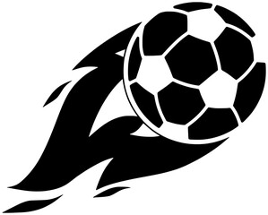 Obraz premium soccer illustration football silhouette game logo goal icon sport outline ball match play team competition championship stadium tournament champion shape field kick arena for vector graphic background