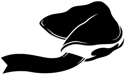 food illustration fortune silhouette chinese logo biscuit icon cookie outline lucky surprise prediction dessert message sweet wish luck open shape paper snack china for vector graphic background