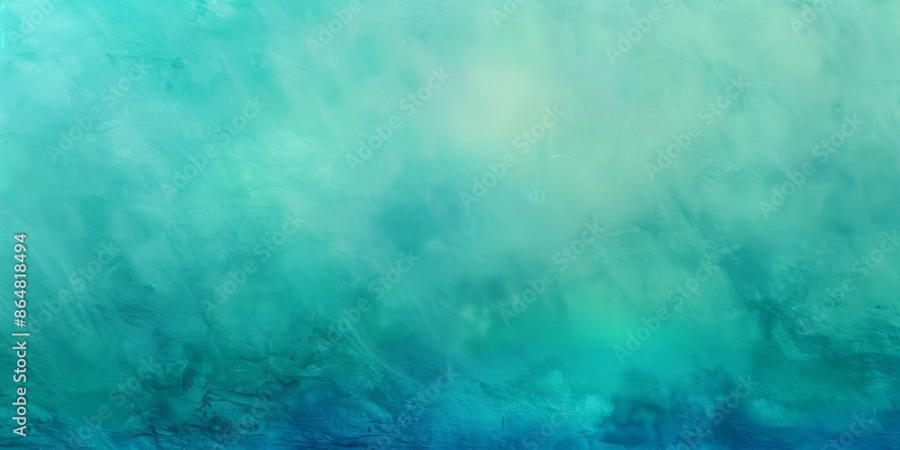 Poster uplifting teal and blue watercolor abstract backdrop featuring a soft gradient for a calming visual 