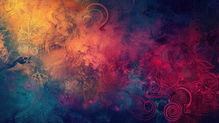 Vibrant textured design for backgrounds