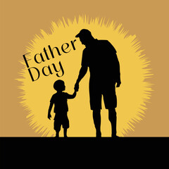 Happy Fathers day celebration background design template