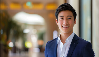 Successful Young Man Indoors