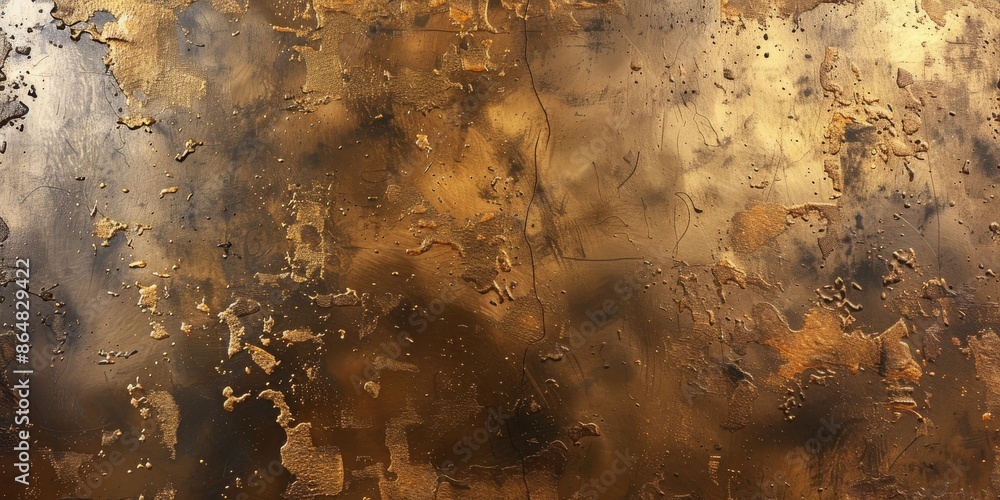 Poster high-definition 4k sharp focus image showcasing a textured bronze and gold background