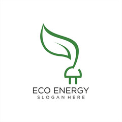 Vector illustration of electric modern logo design template