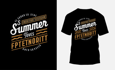 Summer t-shirt design