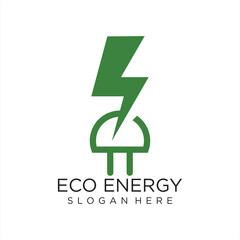 Vector illustration of electric modern logo design template