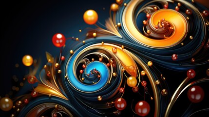 Obraz premium abstract background with circles