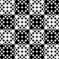 Geometric black and white patterns design for decorating, wallpaper, wrapping paper, fabric, backdrop and etc., abstract background.