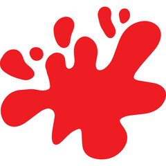 Red paint splatter art vector