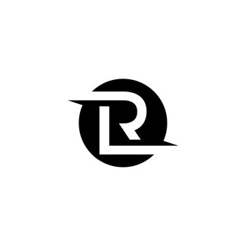 LR Letter Logo Vector