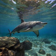 Fototapeta premium shark in the sea