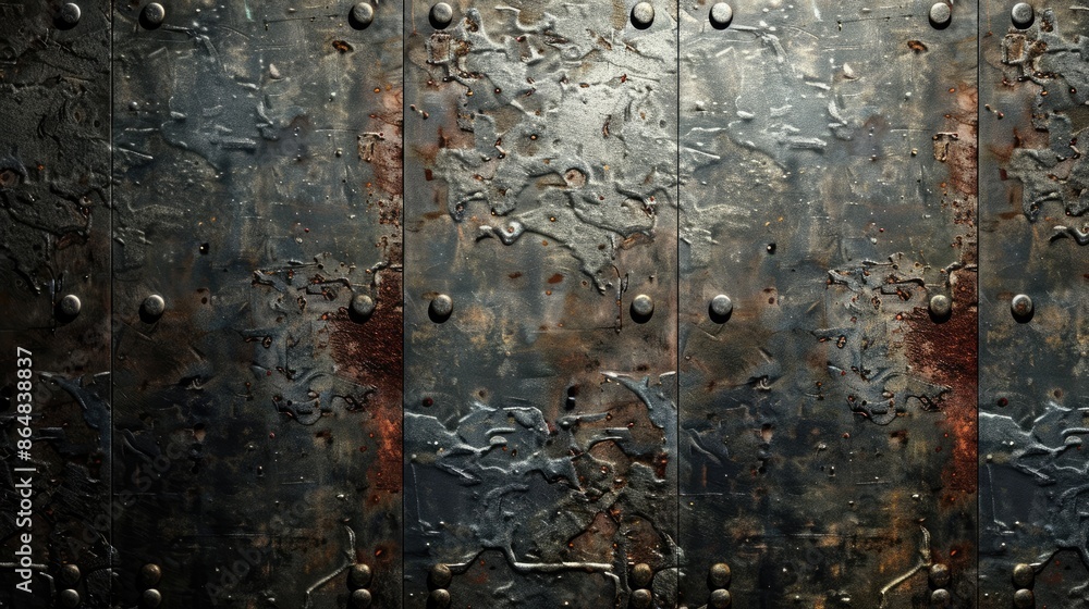 Poster background with a texture of metal