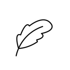 Elegant Feather Icon for Writing Apps and Minimalist Design Elements
