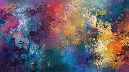 Abstract interpretations of colorful dynamic textures in the Voice of Colors collection reflecting innovation creativity and artistic expression