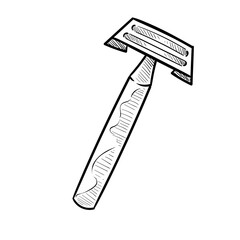 razor handdrawn illustration